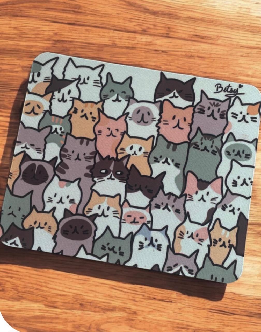 Mousepad sublimado de gatos