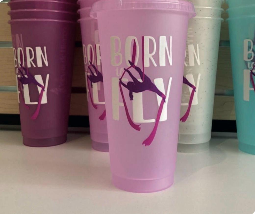 Vasos sublimados Born to Fly