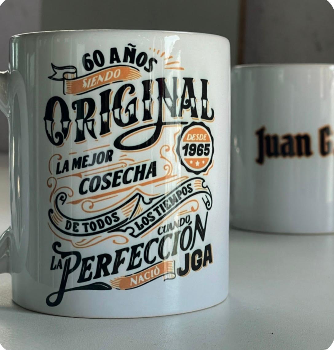 Taza sublimada 60 años Original