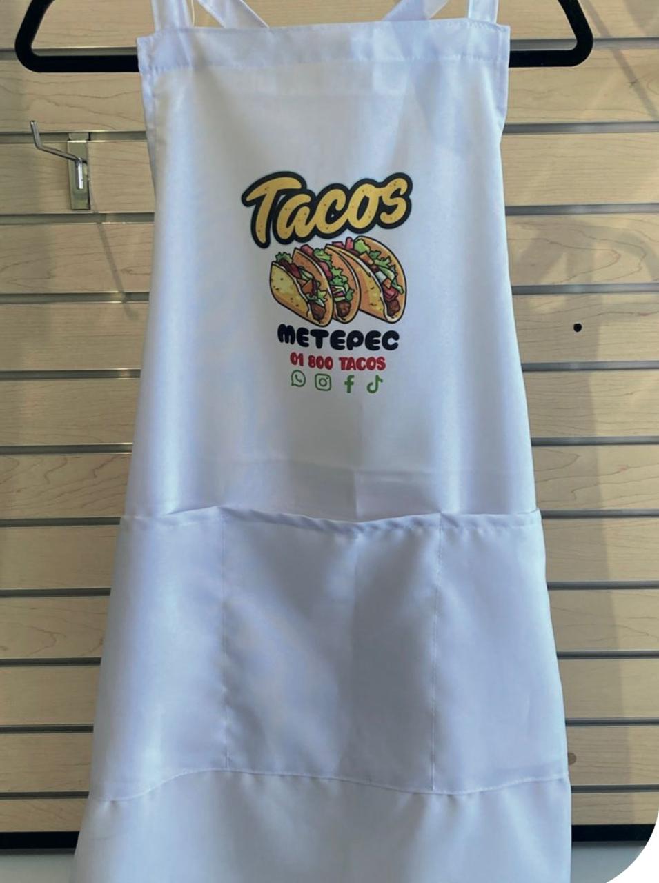 Mandil personalizado Tacos Metepec